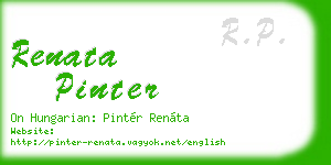 renata pinter business card