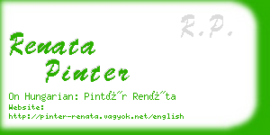 renata pinter business card